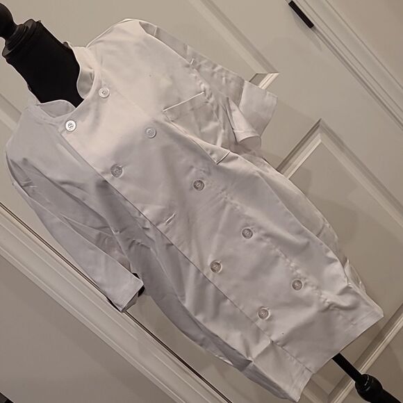Chefworks sz L white Chef top - Picture 1 of 11